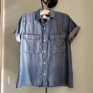 NWT CURRENT ELLIOTT
THE AMABEL BUTTON-DOWN SHIRT